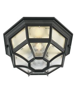 Latina 1 Light Ceiling Light - Black