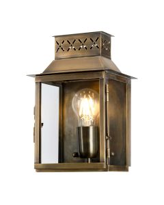 Lambeth Palace 1 Light Wall Lantern - Aged Brass