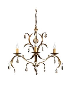 Lily 3 Light Chandelier - Bronze Patina