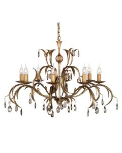 Lily 8 Light Chandelier - Bronze Patina