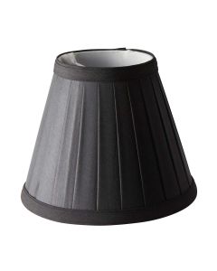 Clip Shades Pleated Black Candle Shade