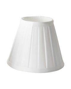 Clip Shades Pleated White Candle Shade