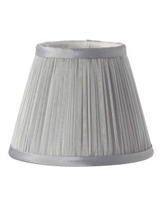 Clip Shades Pleated Grey Chiffon Candle Shade