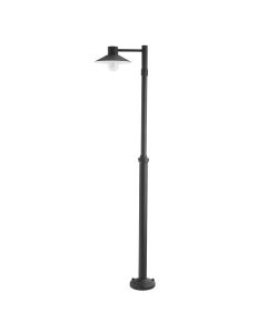 Lund 1 Light Lamp Post - Black