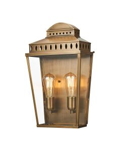 Mansion House 1 Light Large Wall Lantern - Aged Brass