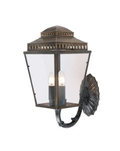 Mansion House 3 Light Wall Lantern - Aged Brass