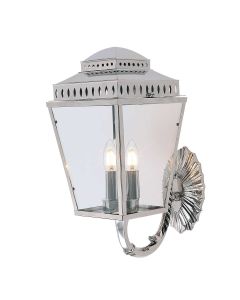 Mansion House 3 Light Wall Lantern - Polished Nickel