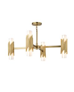Marvele 8 lt Chandelier - Aged Brass
