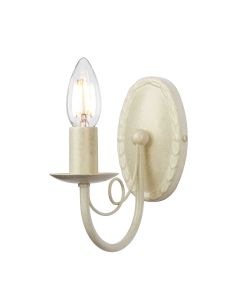 Minster 1 Light Wall Light - Ivory / Gold Patina