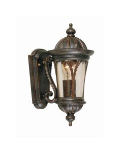 New England 1 Light Wall Lantern Small - Weathered Bronze
