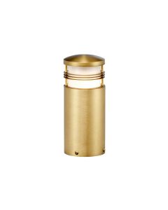 Newbrighton 1 Light Mini Bollard - Brushed Brass