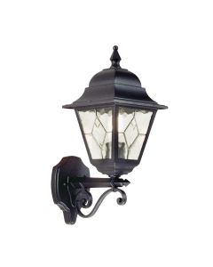 Norfolk 1 Light Up Wall Lantern - Black