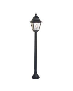 Norfolk 1 Light Pillar Lantern - Black