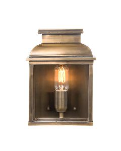 Old Bailey 1 Light Wall Lantern - Aged Brass
