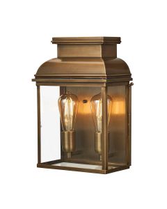 Old Bailey 2 Light Large Wall Lantern - Aged Brass