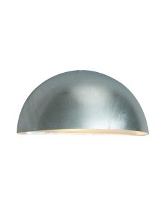 Paris 1 Light Wall Lantern - Galvanised
