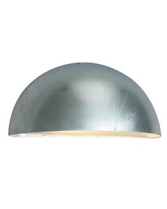 Paris 1 Light Large Wall Lantern - Galvanised