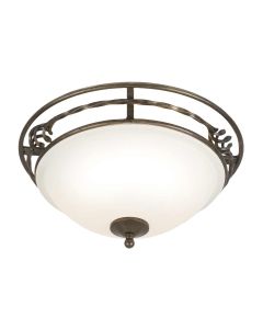 Pembroke 2 Light Flush Light Style A - Black / Gold