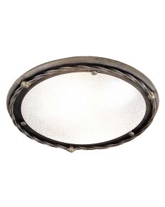 Pembroke 1 Light Flush Light Style B - Black / Gold