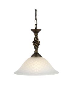 Pembroke 1 Light Pendant - Black / Gold