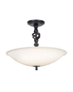 Pembroke 3 Light Semi-Flush - Black