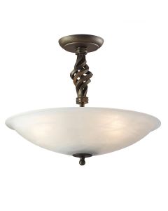 Pembroke 3 Light Semi-Flush - Black / Gold
