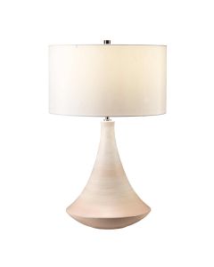 Pinner 1 Light Table Lamp - Subtle Pink & Matt Cream