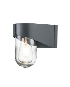 Porto 1 Light Wall Lantern - Grey
