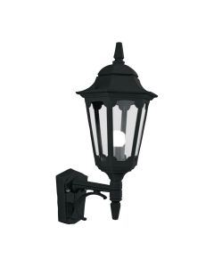 Parish 1 Light Up Wall Lantern - Black