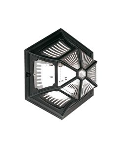 Parish 1 Light Ceiling Flush - Black