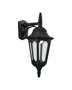 Parish 1 Light Down Wall Lantern - Black