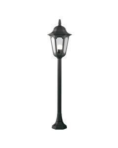 Parish 1 Light Pillar Lantern - Black