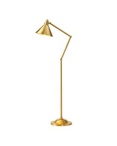 Provence 1 Light Floor Lamp - Aged Brass