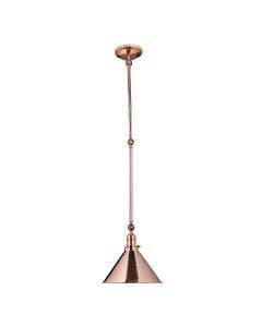 Provence 1 Light Wall Light/Pendant - Polished Copper