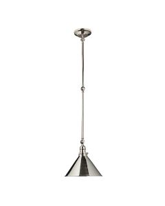 Provence 1 Light Wall Light/Pendant - Polished Nickel