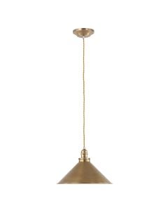 Provence 1 Light Pendant - Aged Brass