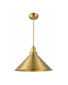 Provence 1 Light Pendant - Aged Brass
