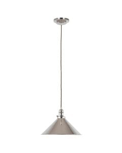 Provence 1 Light Pendant - Polished Nickel