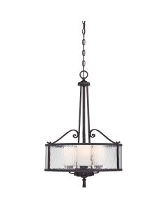 Adonis 3 Light Pendant - Dark Cherry