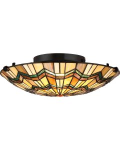 Alcott 2 Light Flush - Valiant Bronze