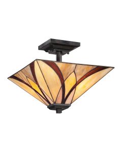 Asheville 2 Light Semi-Flush - Valiant Bronze