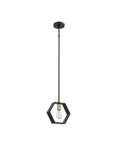 Bismarck 1 Light Mini Pendant - Earth Black