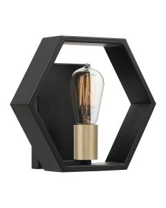 Bismarck 1 Light Wall Light - Earth Black