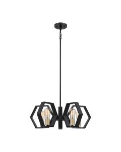 Bismarck 5 Light Chandelier - Earth Black