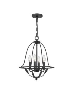 Bradbury 4 Light Pendant - Grey Ash