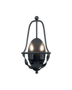 Bradbury 2 Light Wall Light - Grey Ash