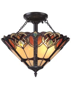 Cambridge 2 Light Large Semi-Flush - Vintage Bronze