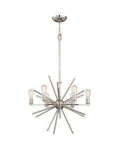 Carnegie 6 Light Chandelier - Imperial Silver