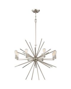 Carnegie 8 Light Chandelier - Imperial Silver