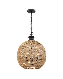 Casablanca 3 lt Pendant - Palladian Bronze